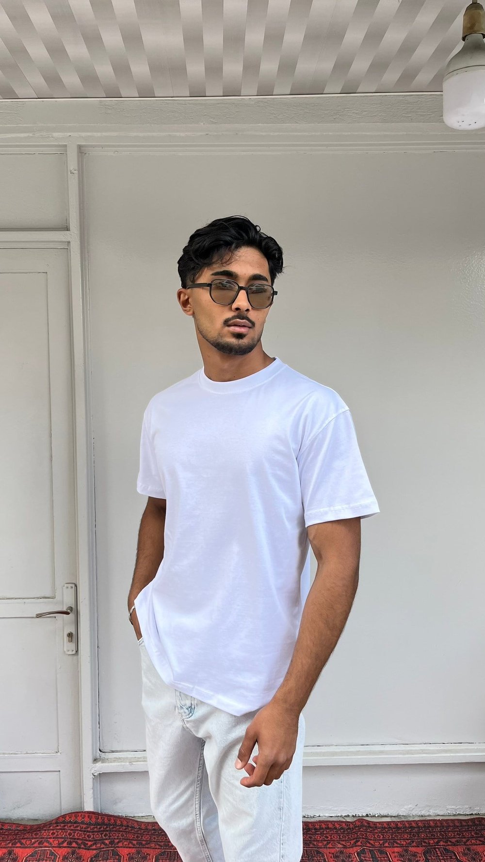 Wong Basic Oversize Beyaz T-Shirt