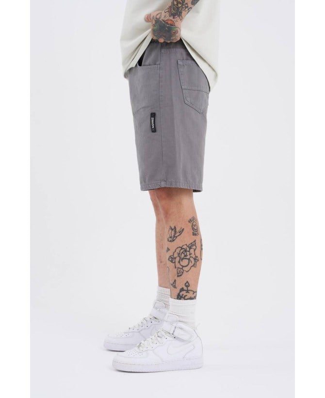 Casual Men Gri Relax Fit Pamuk Erkek Şort