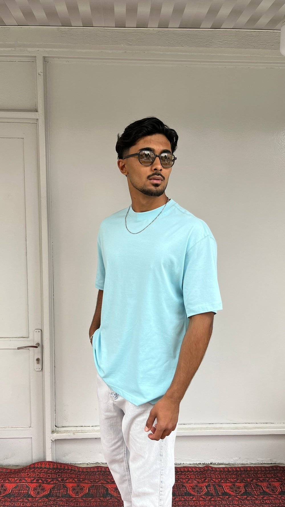 Yep Oversize Mint Mavi T-Shirt