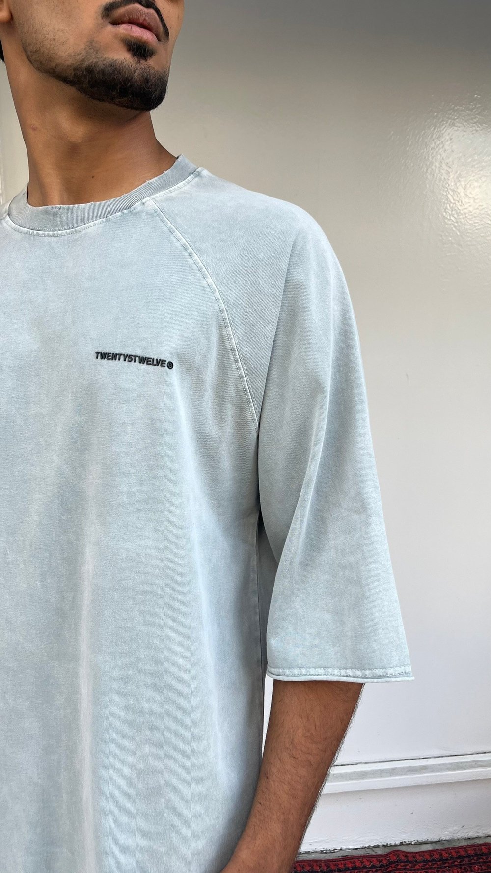 Buz Esintisi Yıkamalı Oversize Tişört