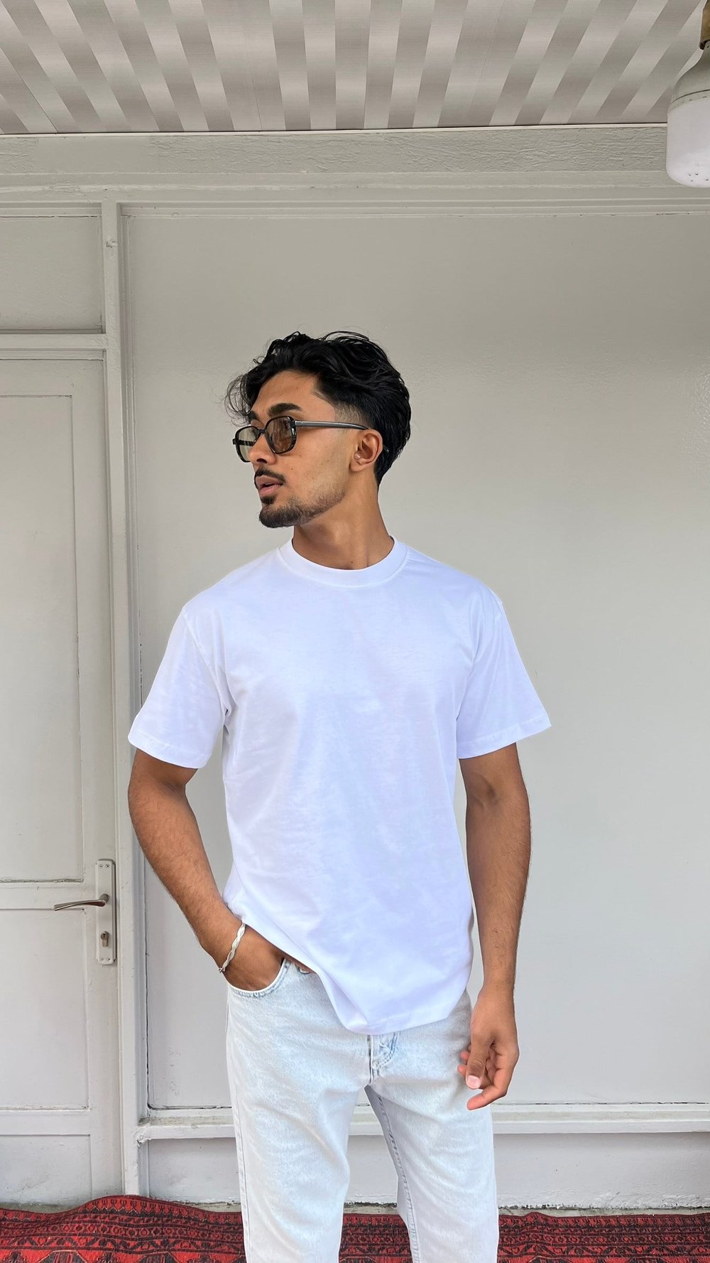 Wong Basic Oversize Beyaz T-Shirt