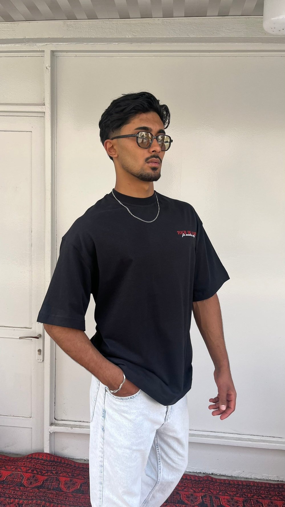 Casualment Tour De Court Oversize T-Shirt – Black Edition
