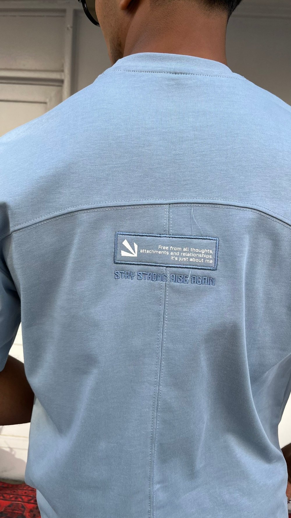 Gökyüzü Çizgisi Oversize Tişört
