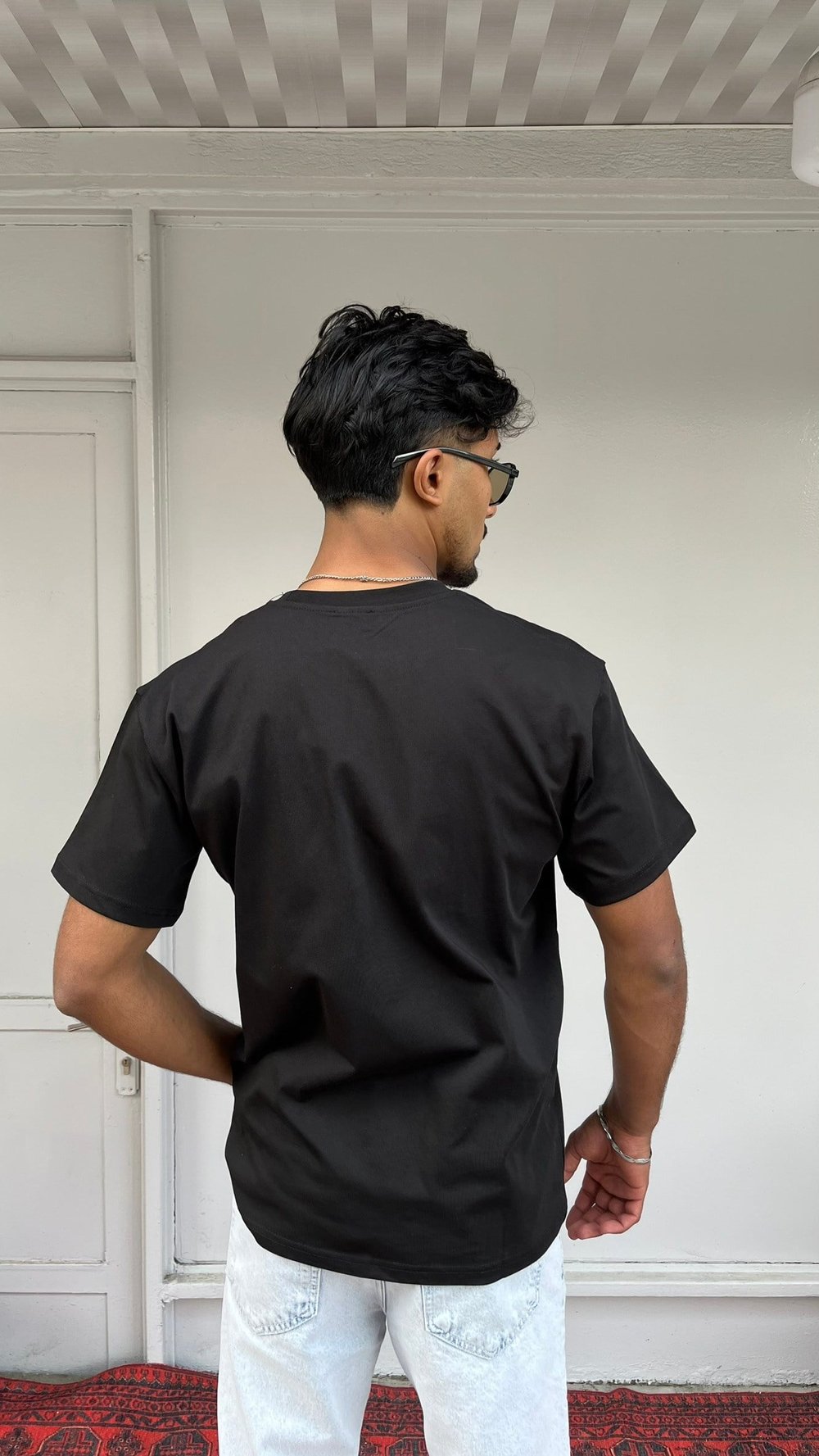 Wong Basic Oversize Siyah T-Shirt