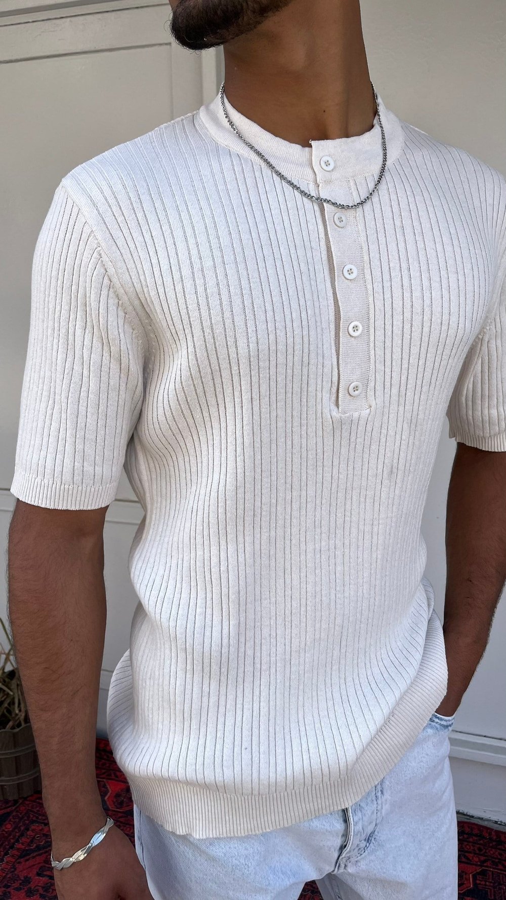 Casualment Ivory Line Triko T-Shirt