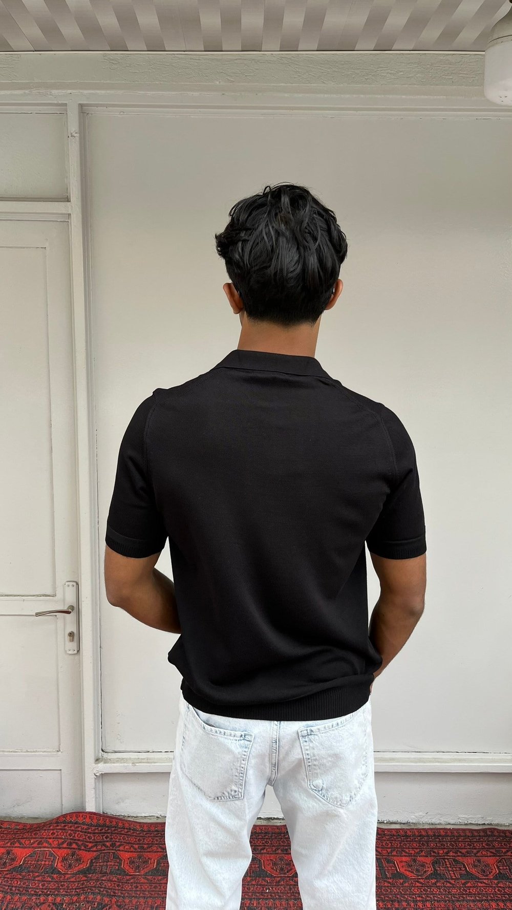 Noir Essence Siyah Premium Polo Triko Tişört