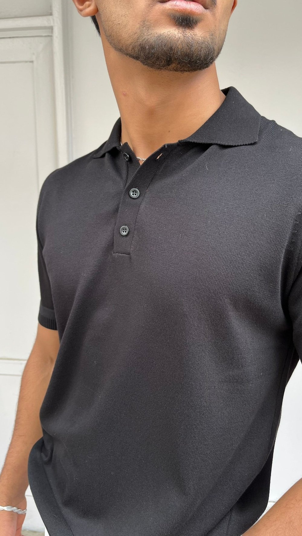 Noir Essence Siyah Premium Polo Triko Tişört