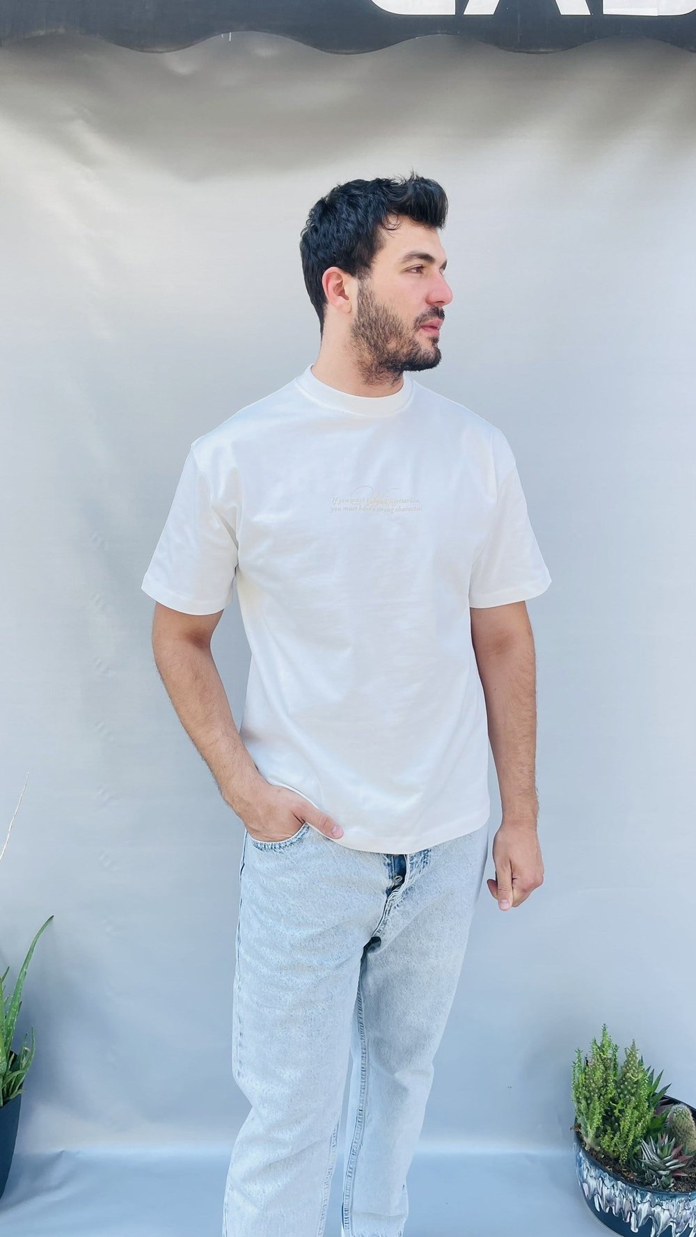 Disciples Sırt Nakış Baskılı Oversize T-shirt