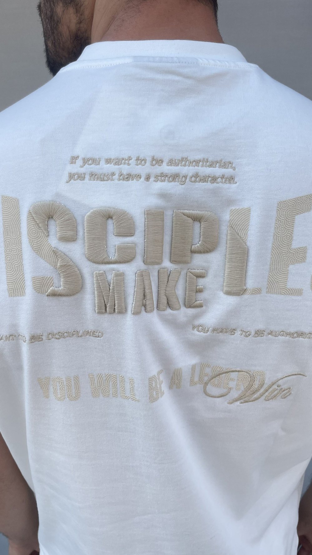 Disciples Sırt Nakış Baskılı Oversize T-shirt
