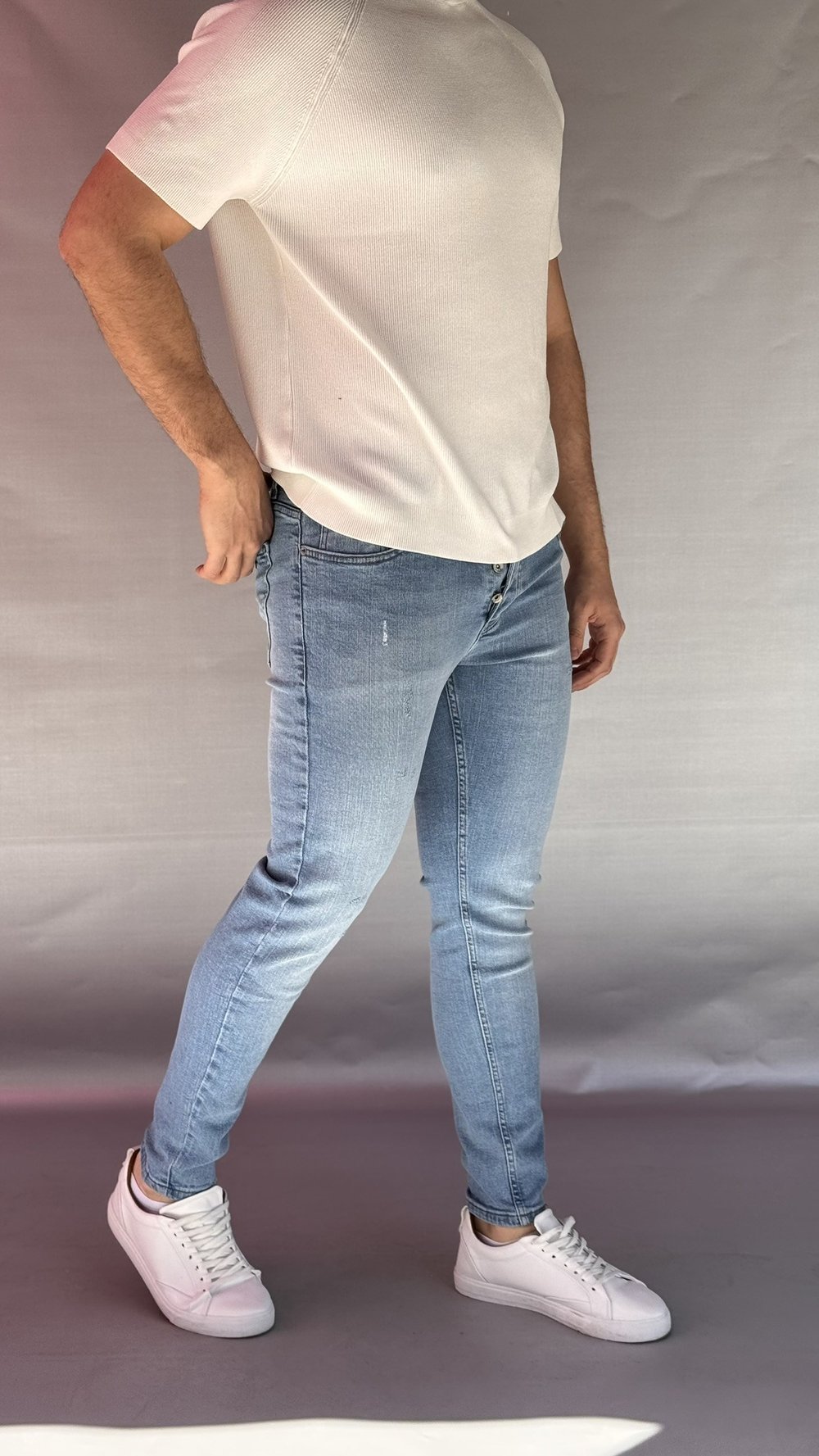 Eskitme Detay Slim Fit Jean