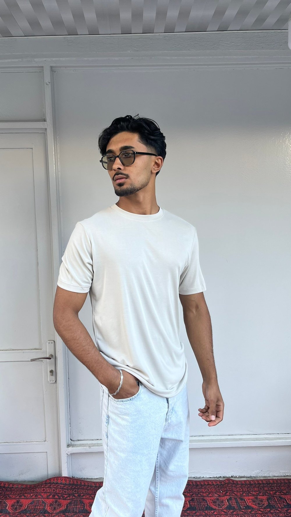 Bej Premium Basic Tişört