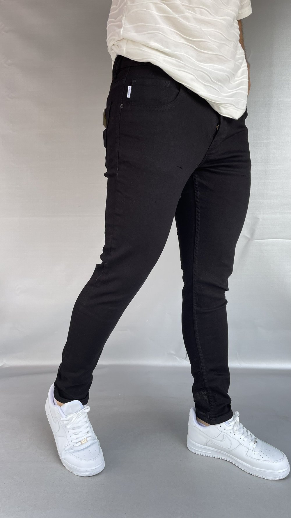 Hendricks Düz Siyah Skinny Jean