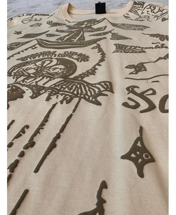 Kabartma Baskı T-shirt