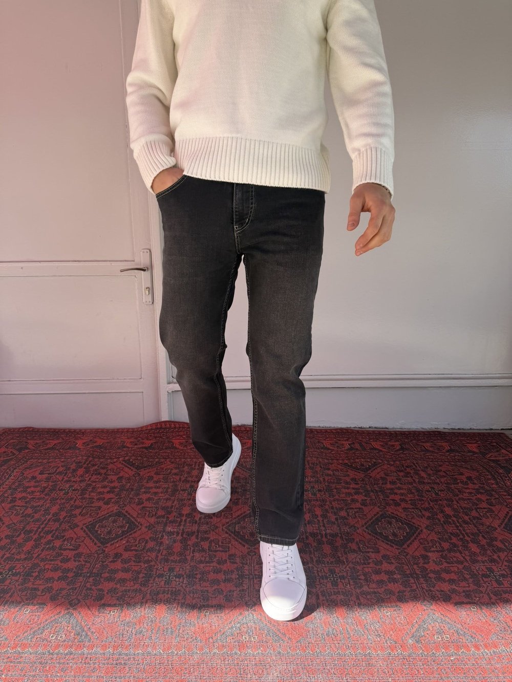 Casual Men Likralı  Regular Fit Erkek Jean Pantolon