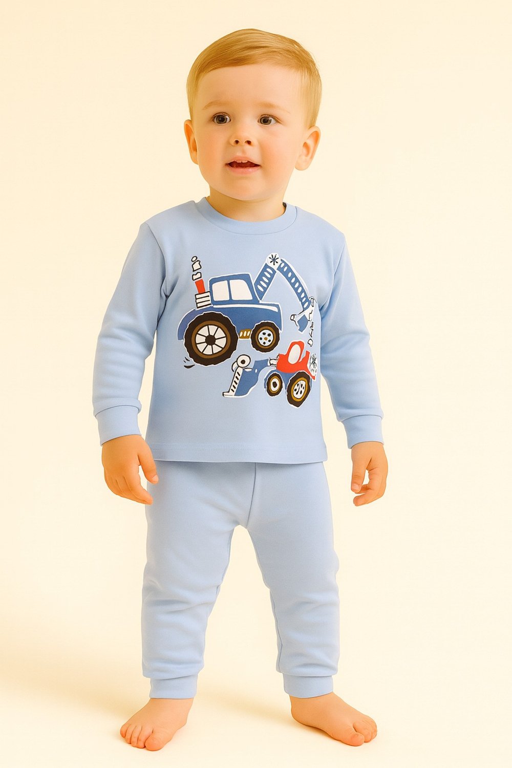 çocuk mevsimlik penye pijama takımı