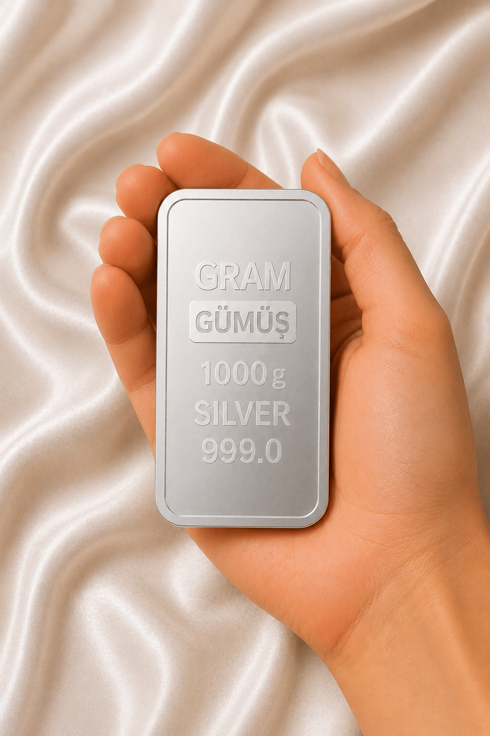 1000 Gr (Gram) Külçe (999,0) Gümüş – Yatırımlık Gümüş