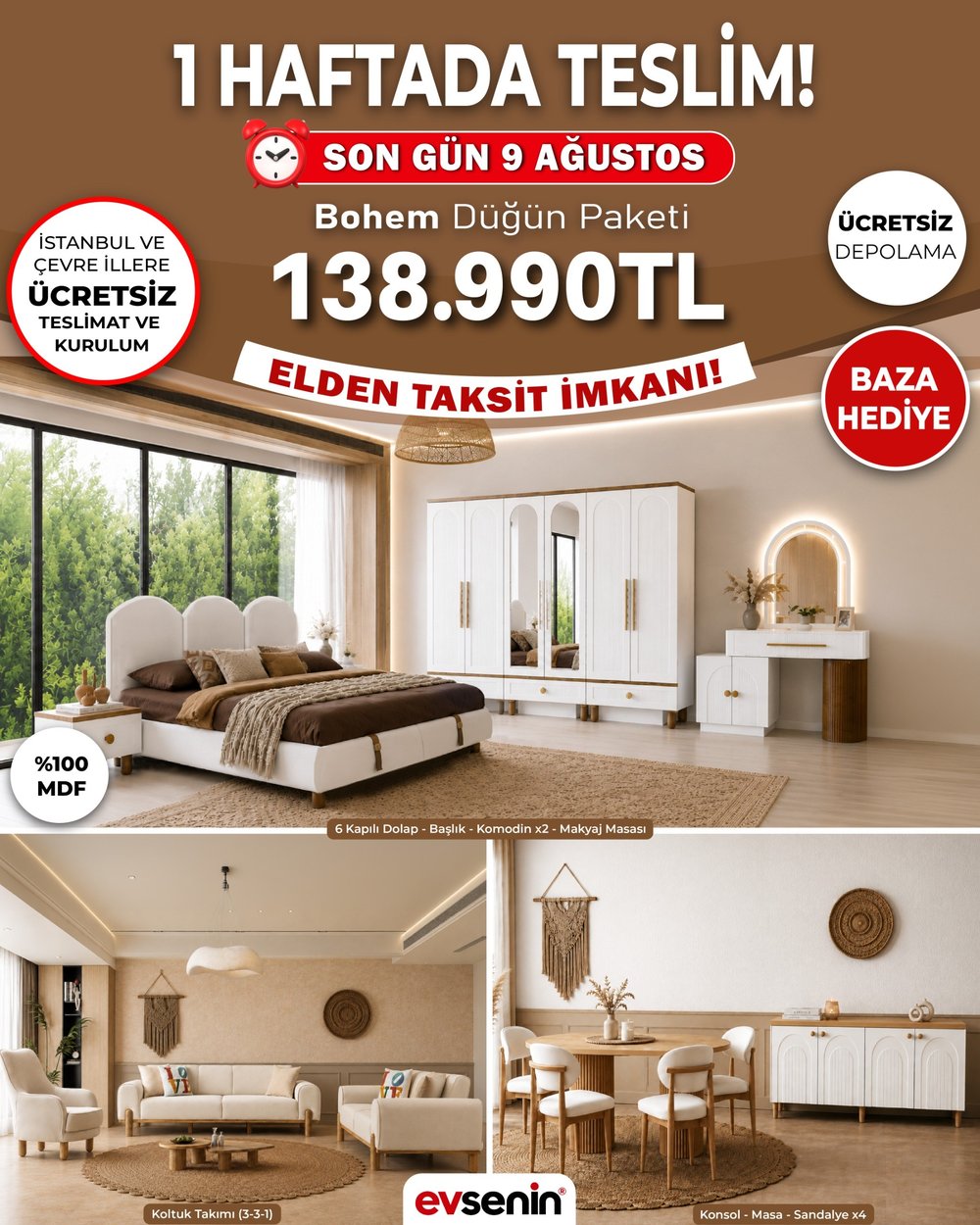Bohem Düğün Paketi