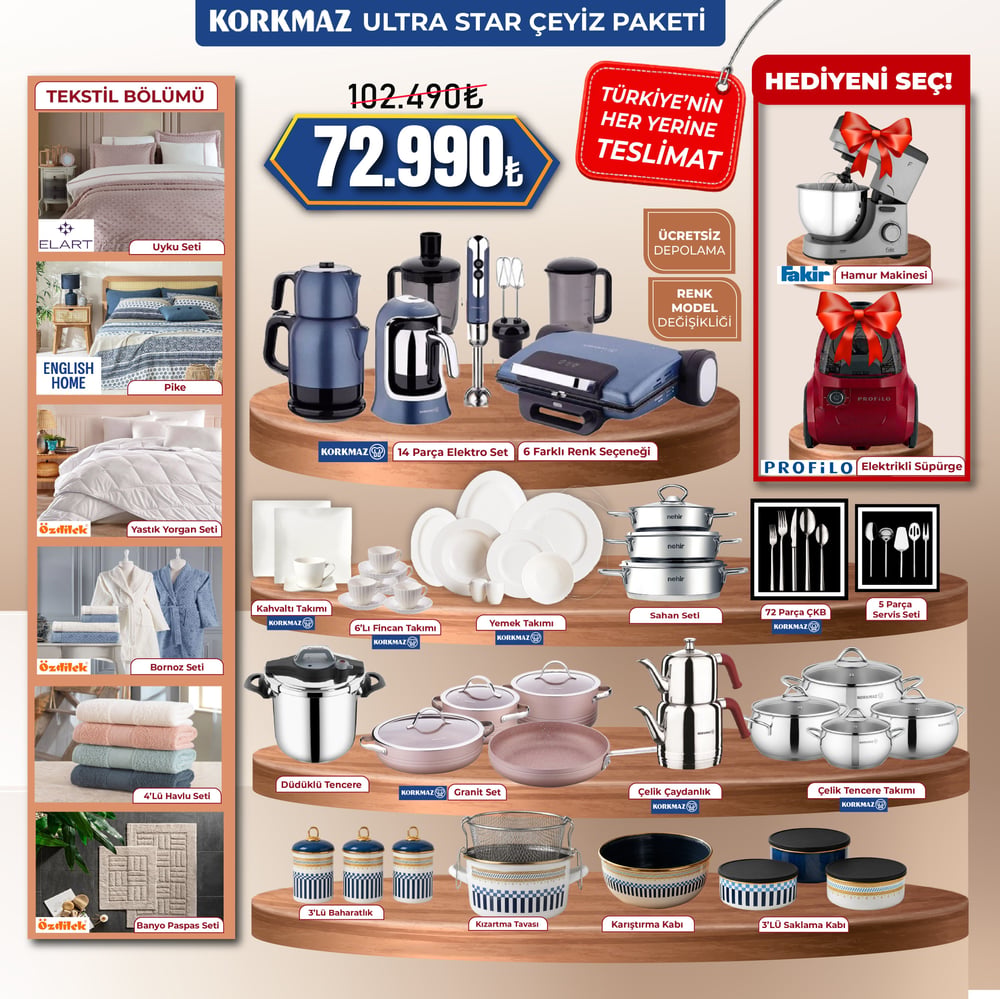 ULTRA STAR ÇEYİZ PAKETİ