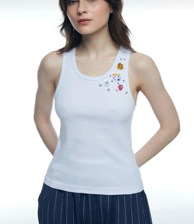 LUXURY WOMAN ÇİÇEK İŞLEMELİ TASARIM BODY