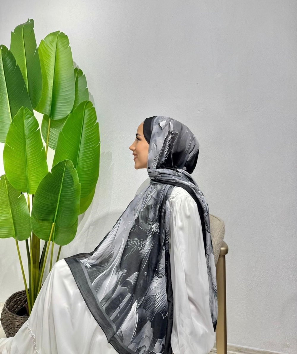 SİYAH TASARIM MODEL ŞAL