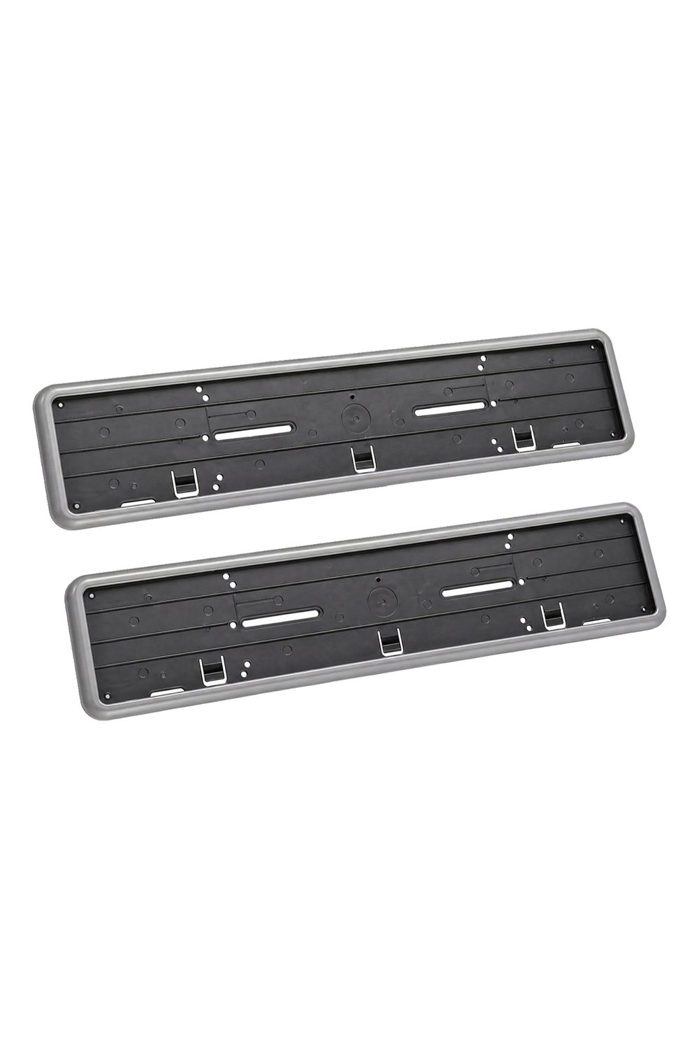 Gri Çerçeveli Universal Araç Plakalık Seti (2 Adet)
