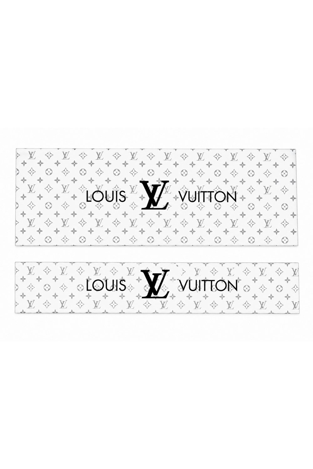 OEM Louis Vuitton Monogram Siyah/Gri Tasarımlı 2'li Torpido ve Pandizot Koruyucu Havlu Seti