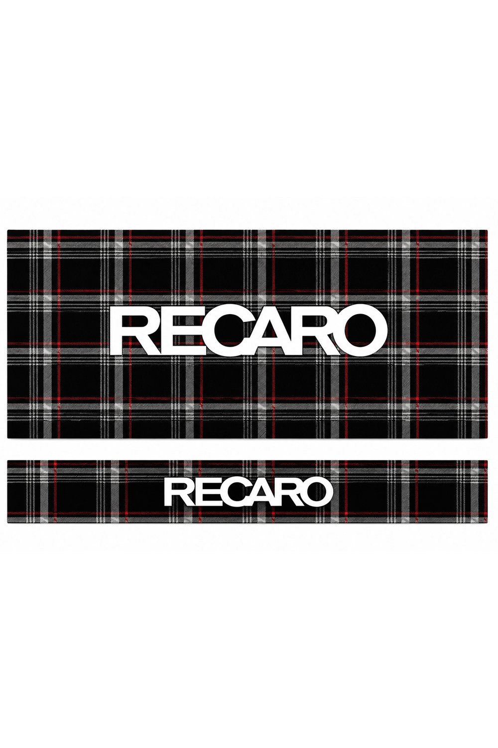 OEM RECARO Ekose Tasarımlı 2'li Torpido ve Pandizot Koruyucu Havlu Seti