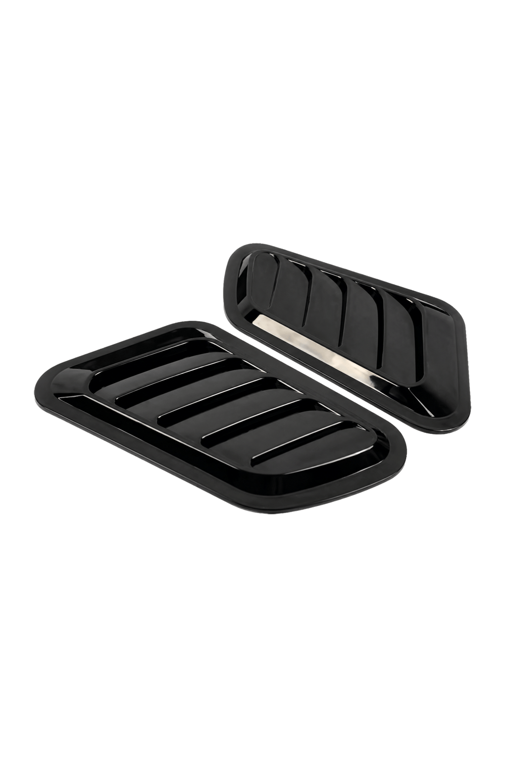 Universal Dekoratif Kaput Havalandırma Izgarası Seti - Piano Black (2 Adet)