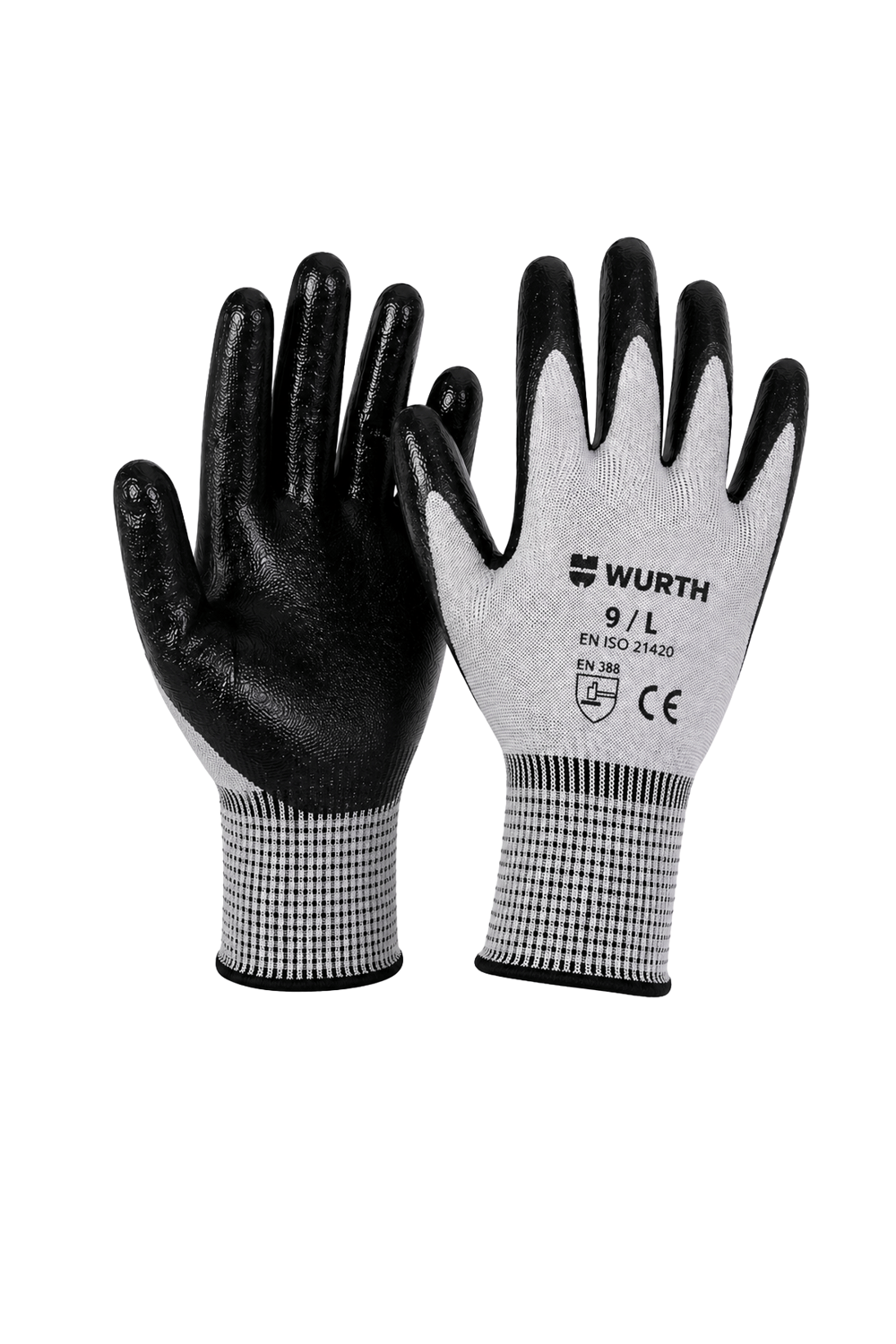 Würth TigerFlex Nitril Kaplı İş Eldiveni - 9/L Beden