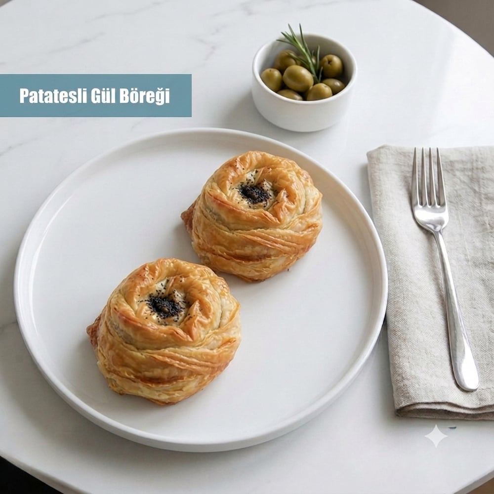 Patatesli Gül Böreği