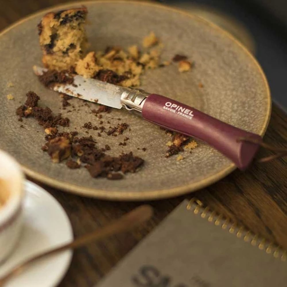 Opinel N°8 Gürgen Saplı Trekking Inox/Çelik Çakı Bordo