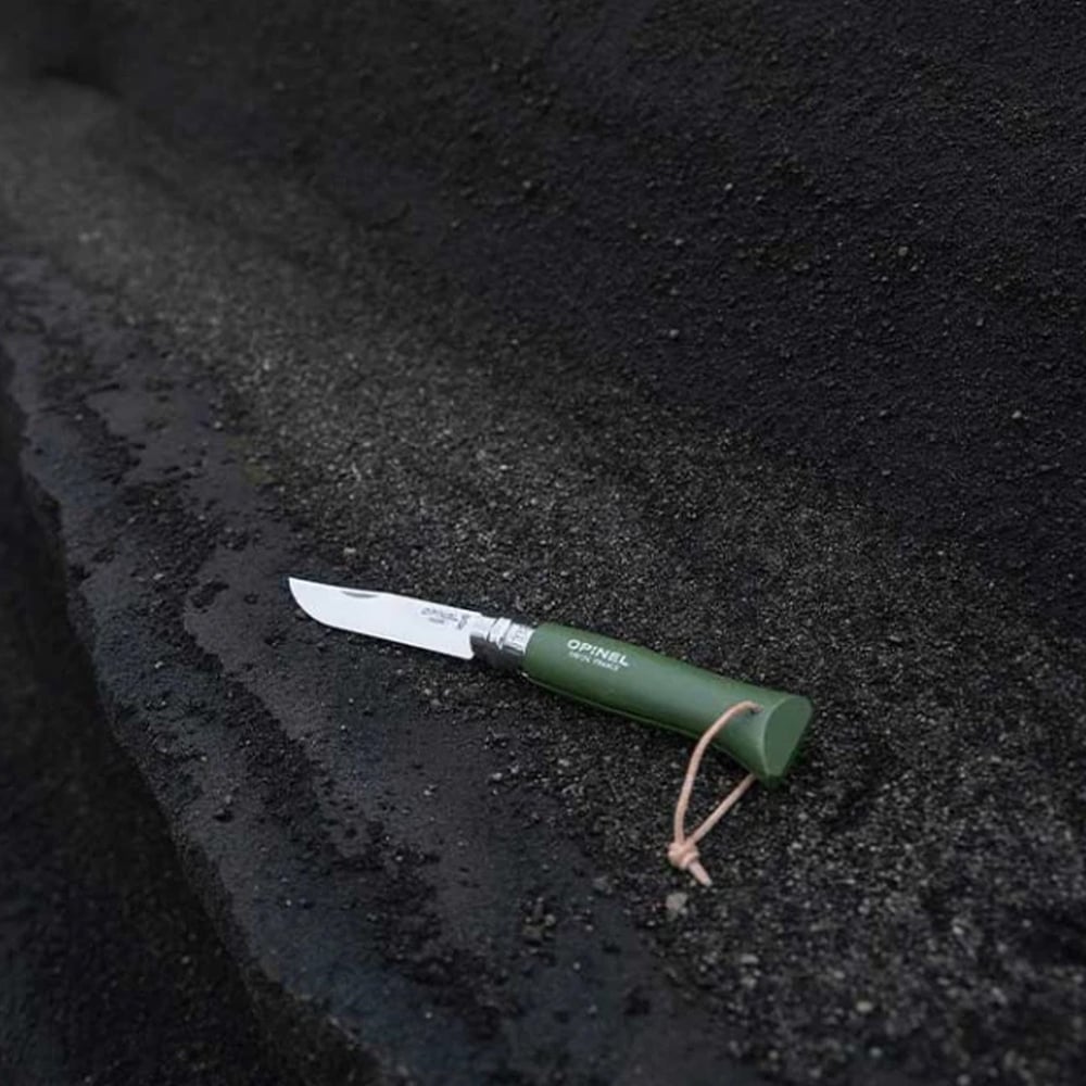 Opinel N°8 Gürgen Saplı Trekking Inox/Çelik Çakı Haki