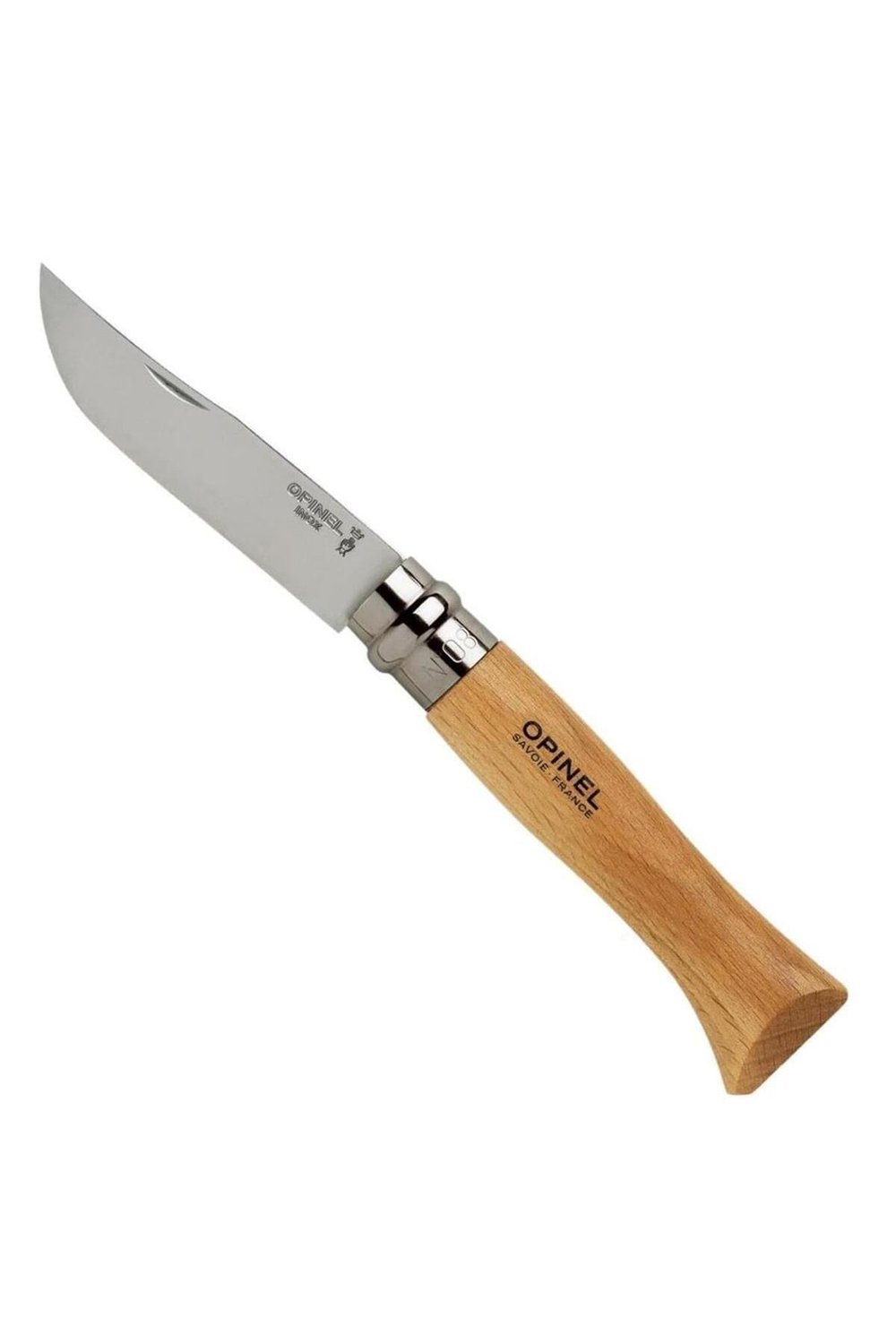 Opinel N°8 Vernikli Kayın Saplı Inox/Çelik Çakı