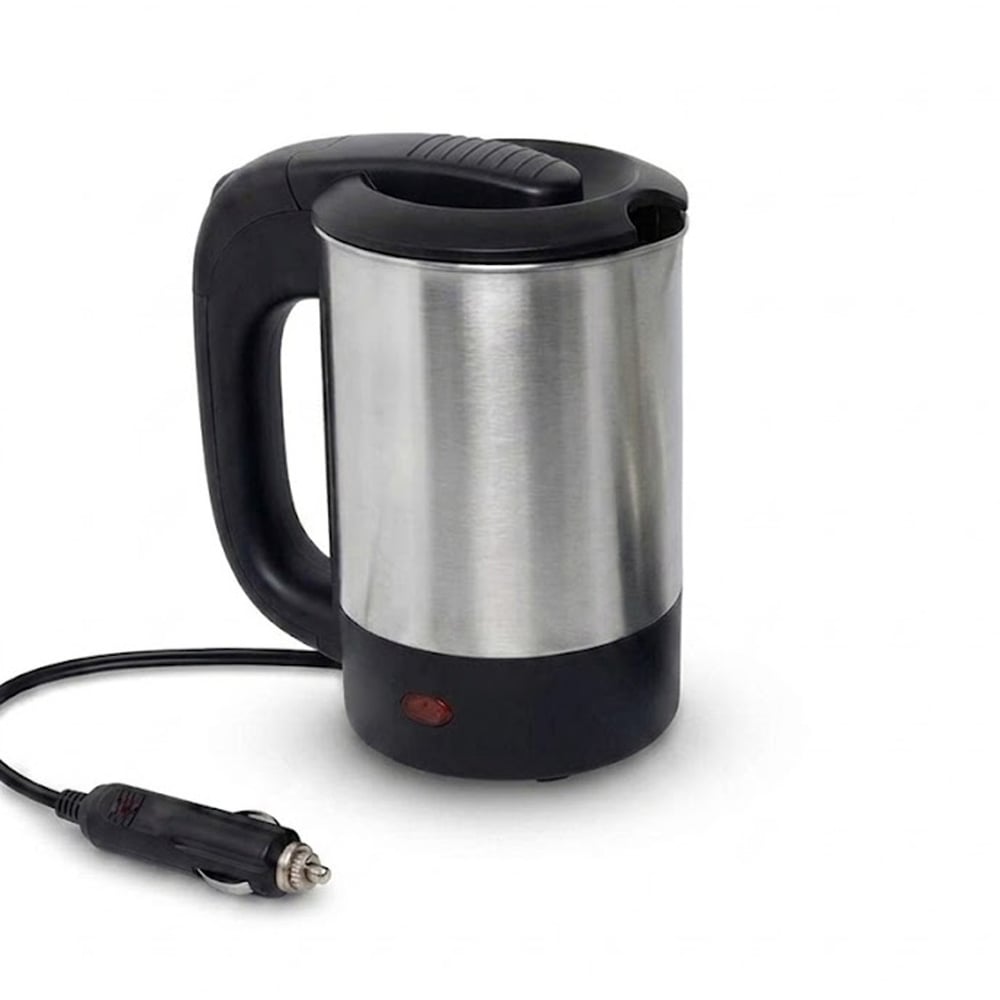 YEK Outdoor 12V Araç İçi Su Isıtıcı Kettle 500 ML Paslanmaz Çelik