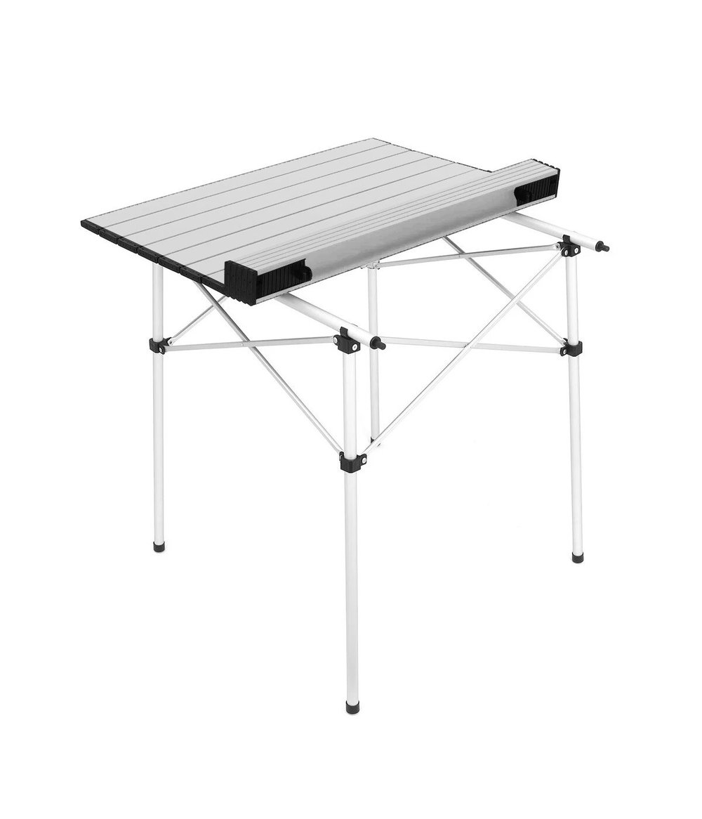 Yek Outdoor 4 Kişilik Alüminyum Kamp Masa Sandalye Seti - Gri