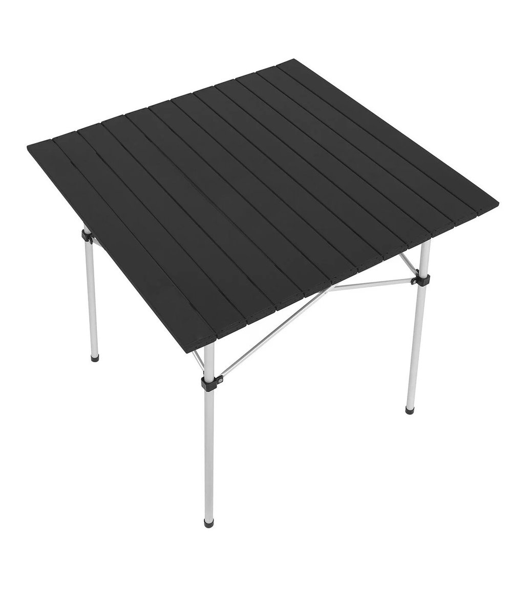 Yek Outdoor 4 Kişilik Alüminyum Kamp Masa Sandalye Seti - Siyah