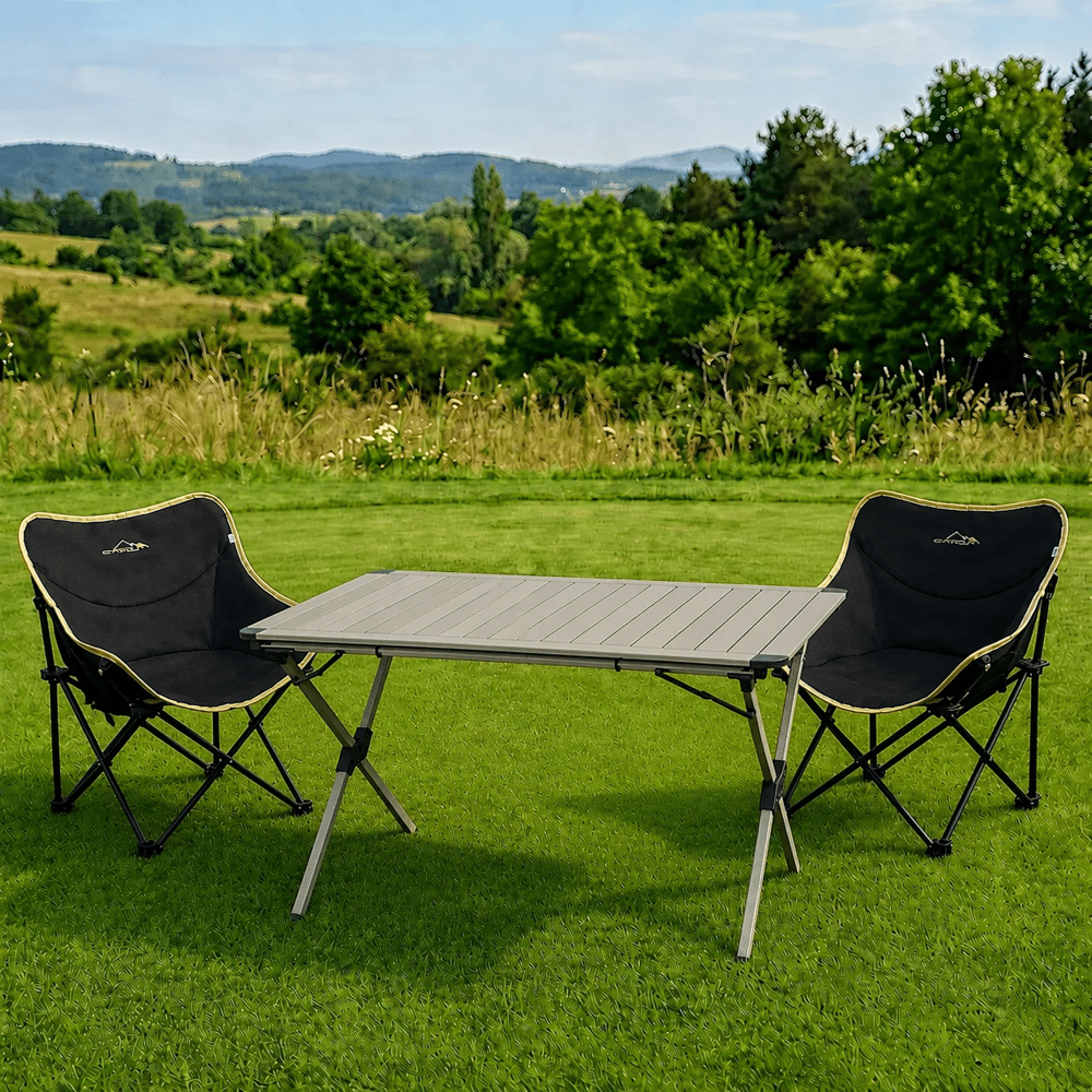 Yek Outdoor Campout Alüminyum XXL Büyük Masa + 2 Campout Fırat Sandalye Set