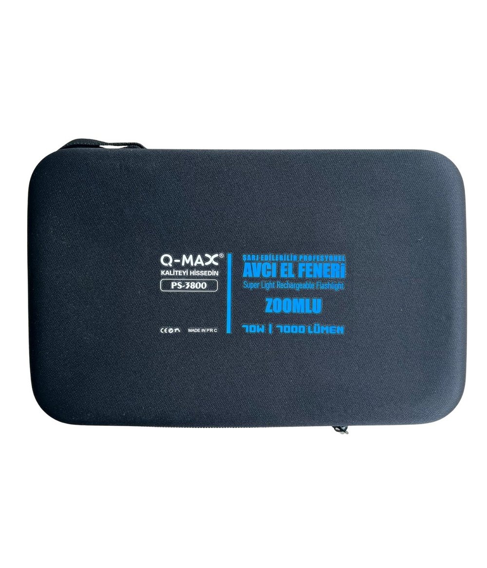 Yek Outdoor Q-Mmax 70W | 7000 Lümen | Zoomlu Profesyonel Avcı El Feneri - Şarjlı