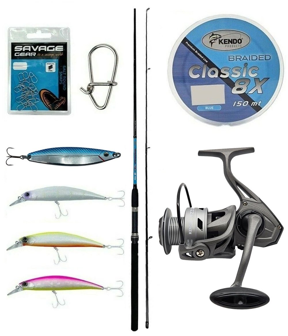 Yek Outdoor Spin Olta Seti Okuma G-Power Spin 9 270cm 7-35 gr 2 Parça Spin Kamışı&Kendo Azurro 4000 Olta Makinesi