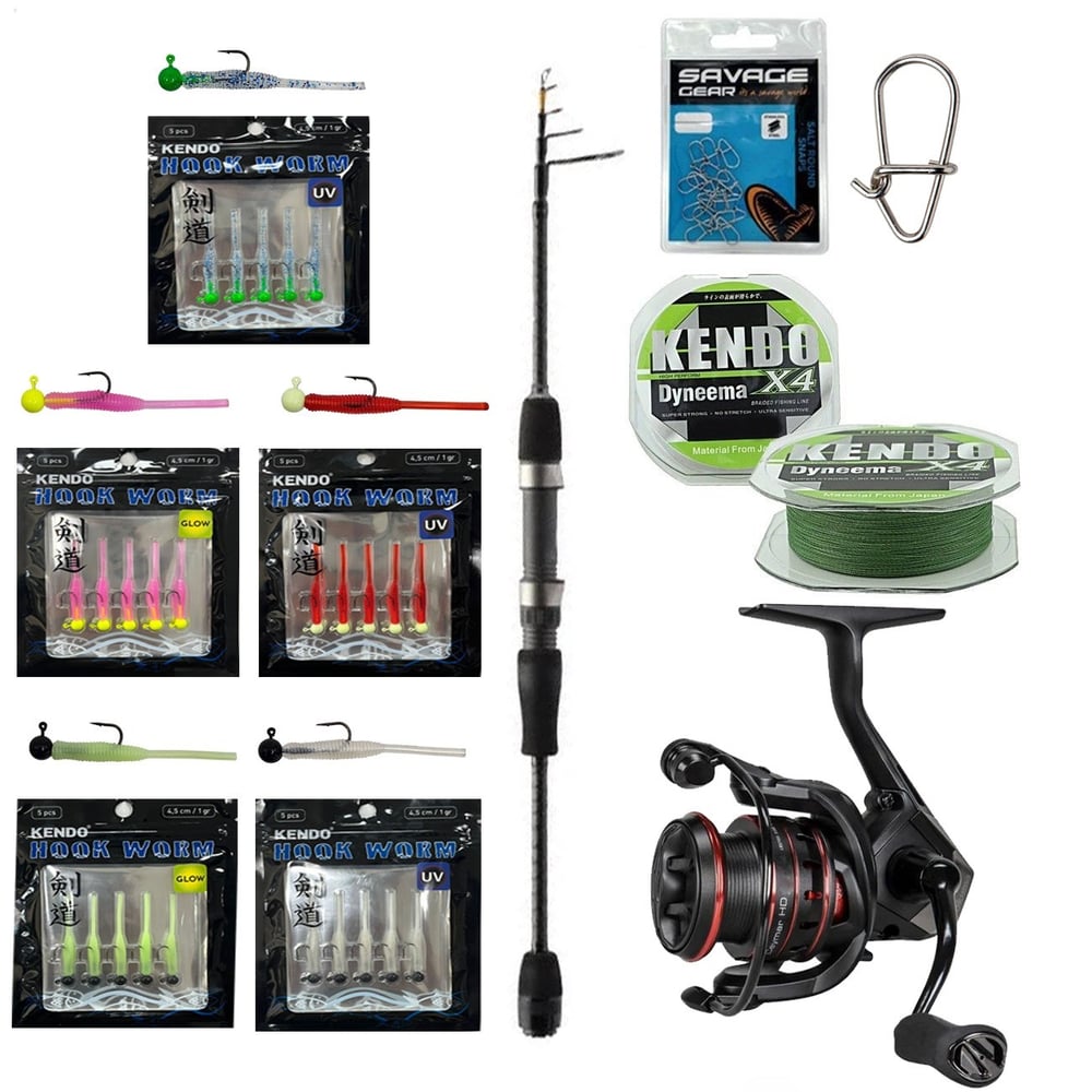 YekOutdoor HookWorm LRF Seti Okuma Lrf-Tele-706UL 212cm 1-8 gr Lrf Kamışı&Okuma Ceymar HD CHD-2500A 7+1BB Olta Makinesi