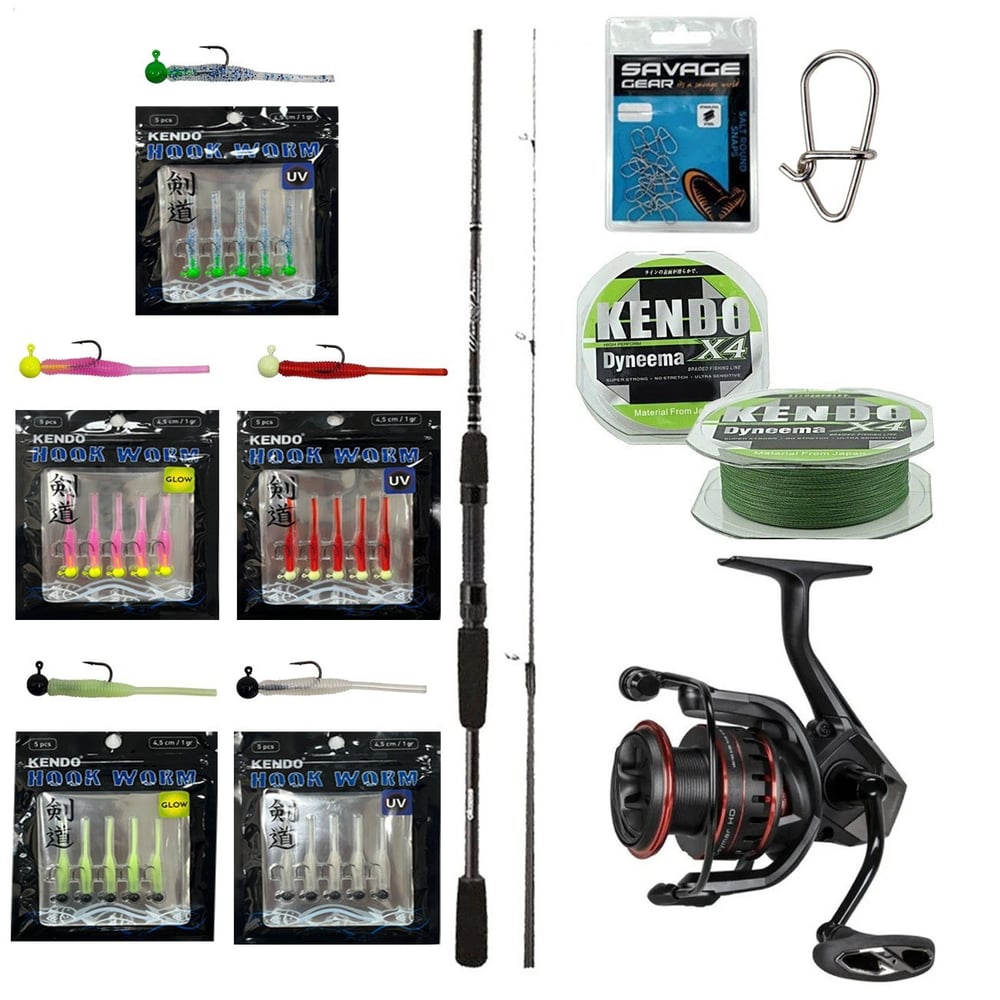 YekOutdoor HookWorm LRF Seti Okuma Wave Power 213 cm 0-8 gr Lrf Kamışı&Okuma Ceymar HD CHD-2500A 7+1BB Olta Makinesi