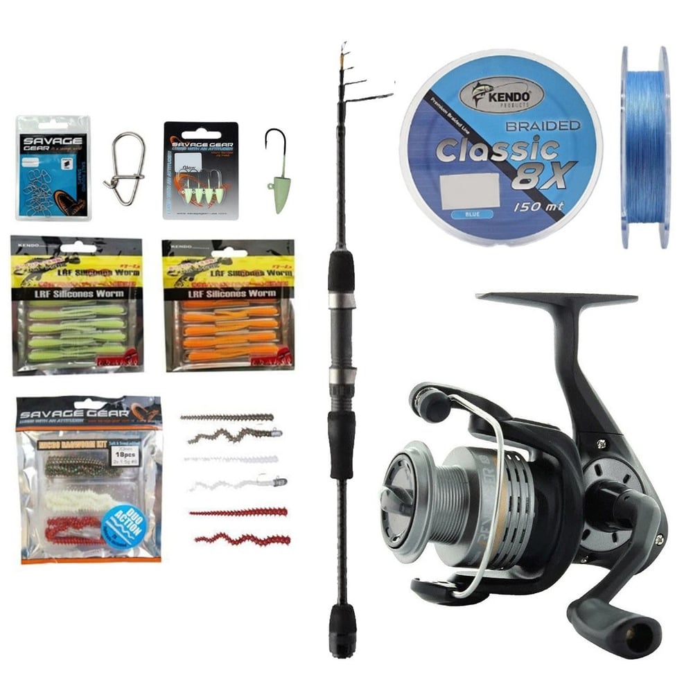 YekOutdoor LRF Olta Seti Okuma Teleskopik Lrf 210cm 1-8 gr Lrf Kamışı&Okuma Revenger RV-25 FD Olta Makinesi