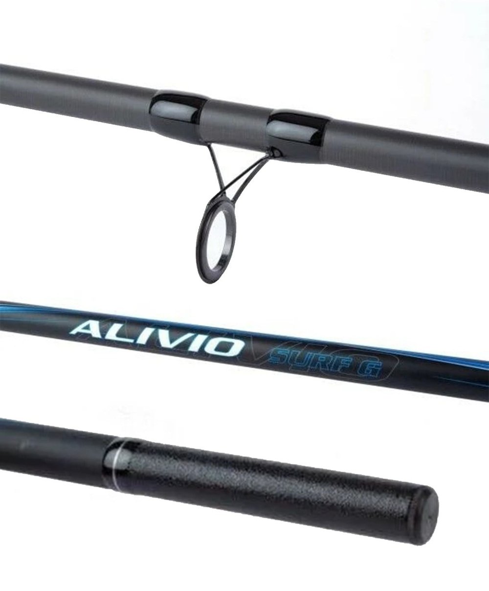 YekOutdoor Profesyonel Olta Seti Shimano Kamış Alivio Surf T 450 BX-G 4,50m 225g 3pc&Okuma Tomcat TMC-8000 6+1bb Olta Makinesi