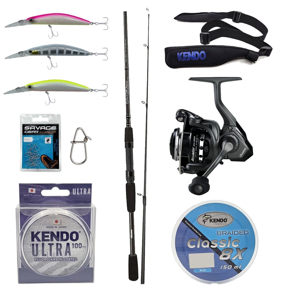 YekOutdoor Spin Olta Seti Okuma Wave Power 2,74 cm 7-30 gr 2 Parça Spin Kamışı&Okuma Acuador ACU-4000A 3+1BB Olta Makinesi
