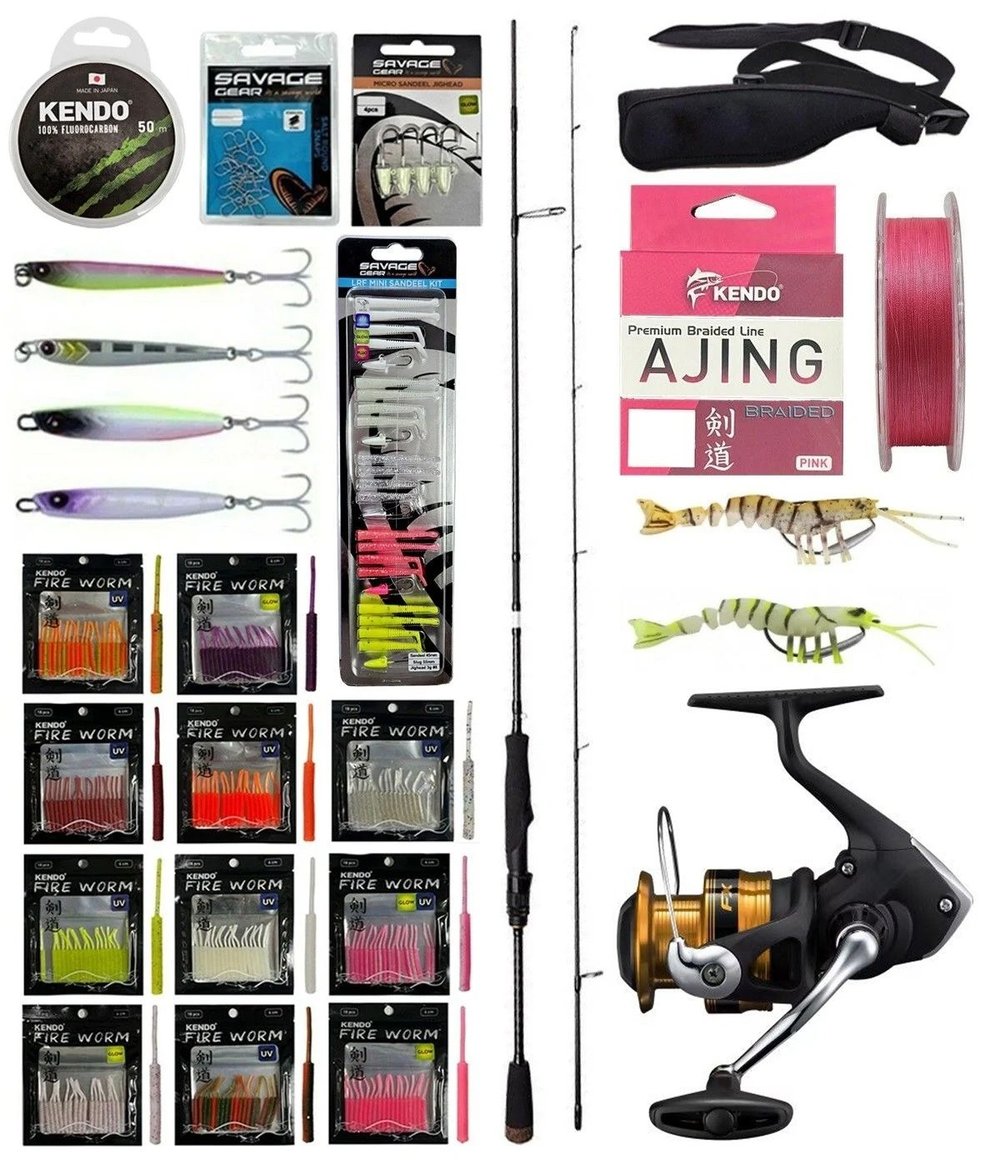 YekOutdoor ULTRA LRF Seti Savage Gear SG2 Ultra Light Game 2.13M 2-10GR &Shimano Makina FX 2000 FC