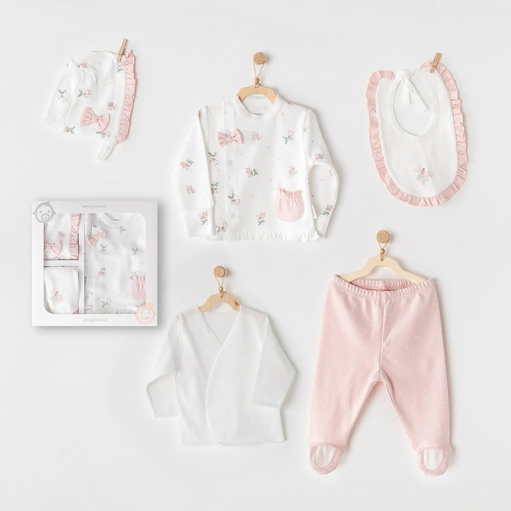 BEBEK HASTANE ÇIKIŞI 5 PCS NEWBORN SET FAIRY