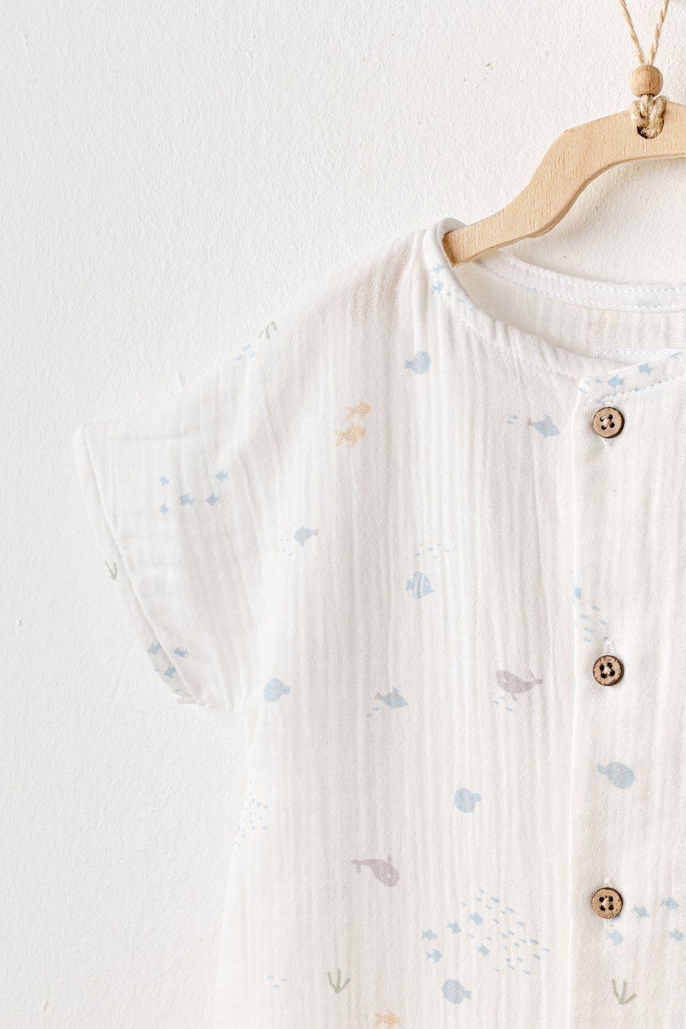BEBEK TULUM ROMPER  OCEAN IS MY HAPPY PLACE MUSLIN