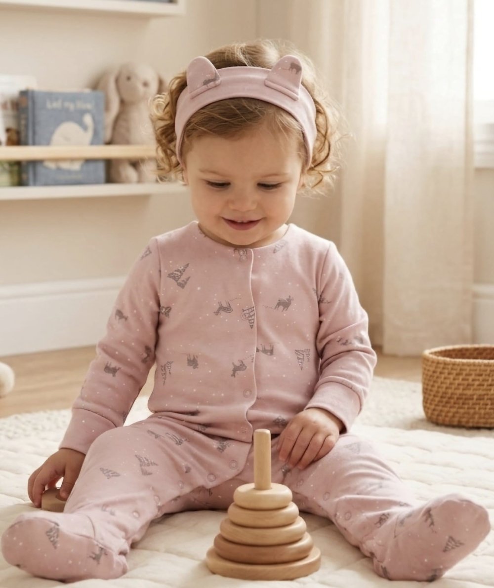 BEBEK TULUM TAKIM ROMPER BAND SET PUPPY GAZELLE