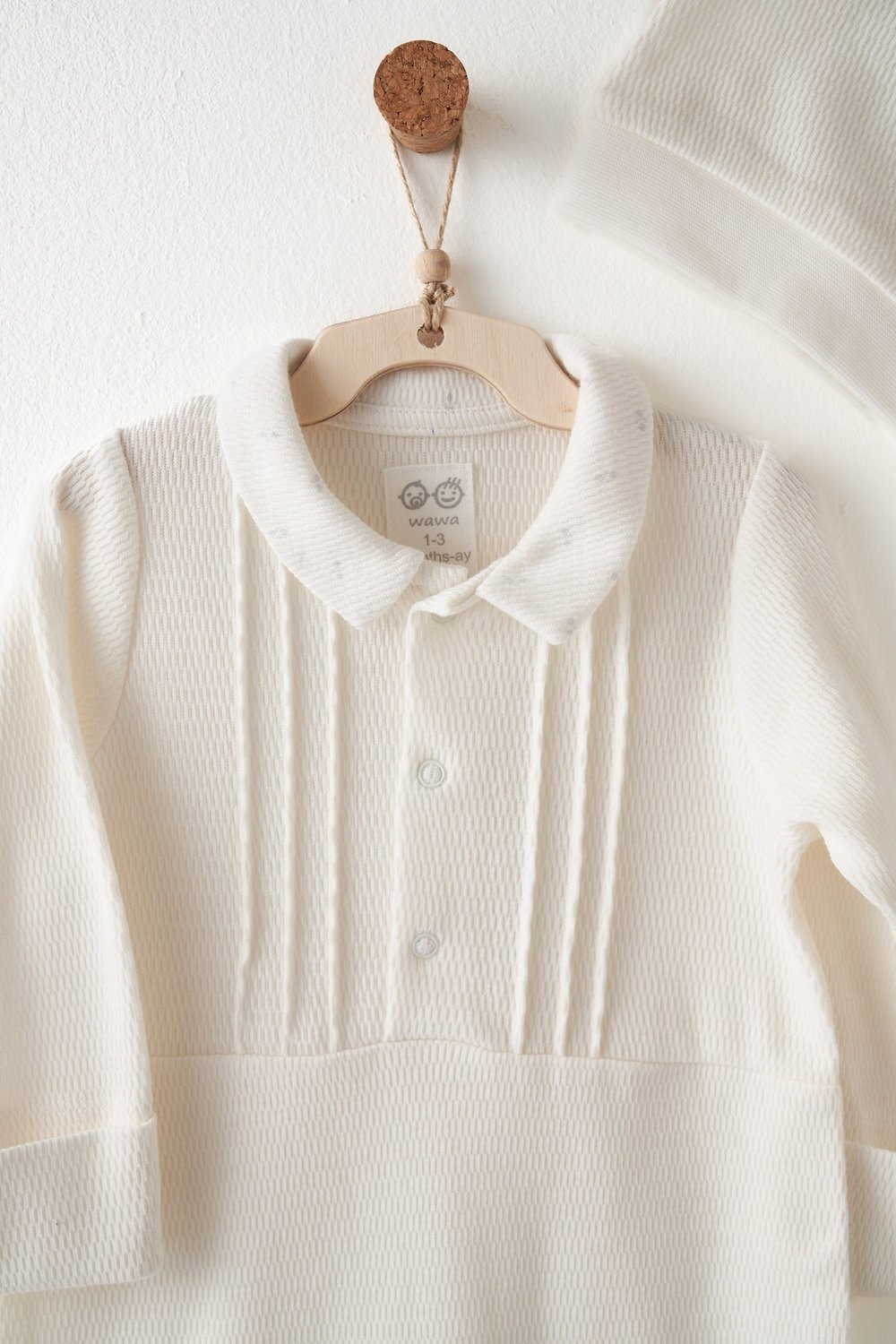 BEBEK TULUM TAKIM ROMPER HAT SET GENTELMAN