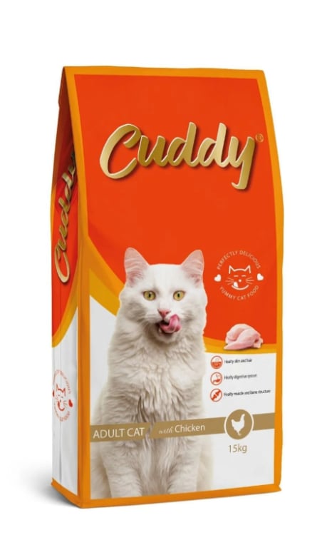 Cuddy Yetişkin Kedi Maması Tavuklu 15 Kg
